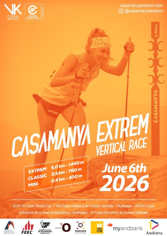 Participante en la cursa vertical Casamanya Extrem en Andorra