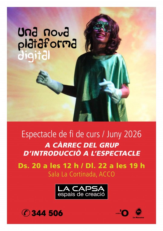 Cartel del espectáculo gratuito en el Congrés d'Ordino