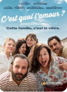 Cartel de la película C'est quoi l'amour? con el elenco principal.