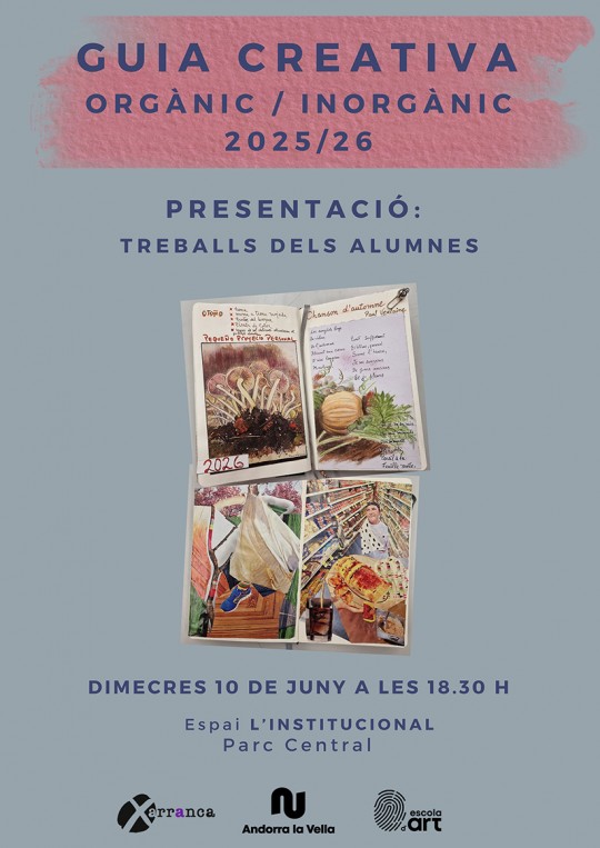 Presentación de la guía creativa con trabajos de alumnos en Andorra