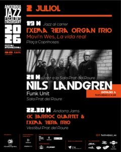 Concierto de jazz gratuito con Txema Riera Organ Trio en Escaldes-Engordany