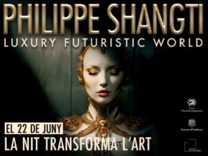 Cartel del evento La Nit Transforma l'Art con Philippe Shangti