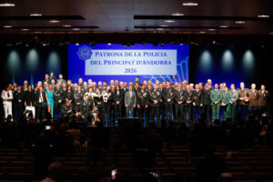 Ceremonia de la Policía del Principado de Andorra con reconocimientos al mérito