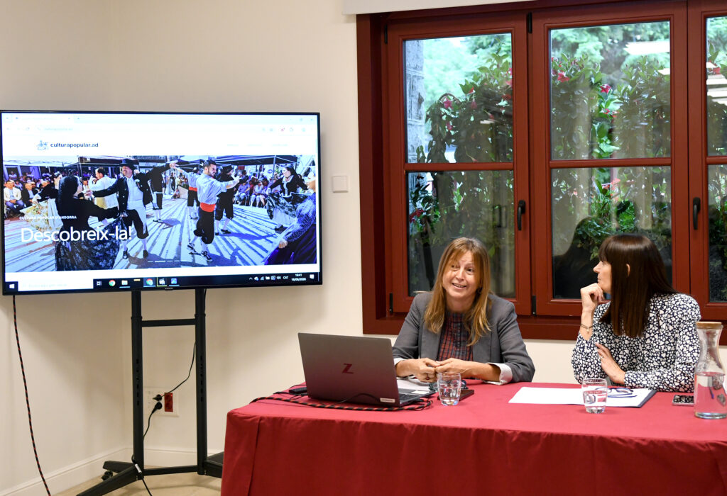 Presentación del nuevo portal de cultura popular de Andorra