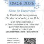 Cartel del IX Premi Internacional Calvó Armengol con detalles del evento