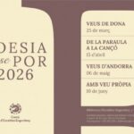 Cartel de la actividad de poesía en Escaldes-Engordany