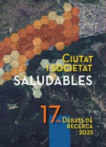 Portada del llibre sobre ciutats i societats saludables amb hexàgons