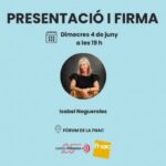 Isabel Nogueroles en la presentación de su libro en FNAC Andorra