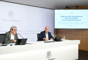 Presentación sobre la reforma del sistema de enseñanza superior en Andorra