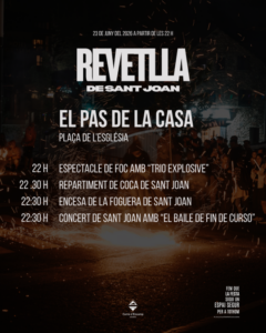 Espectáculo de fuegos artificiales en la revetlla de Sant Joan