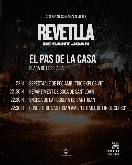 Espectáculo de fuegos artificiales en la revetlla de Sant Joan
