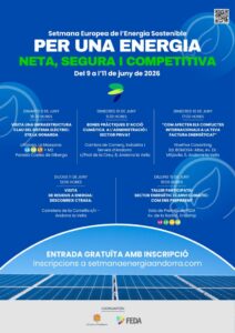 Cartel de la Setmana Europea de l'Energia amb activitats programades