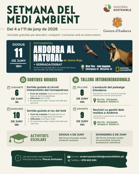 Taller sobre gestión de residuos en Andorra durante la Semana del Medio Ambiente