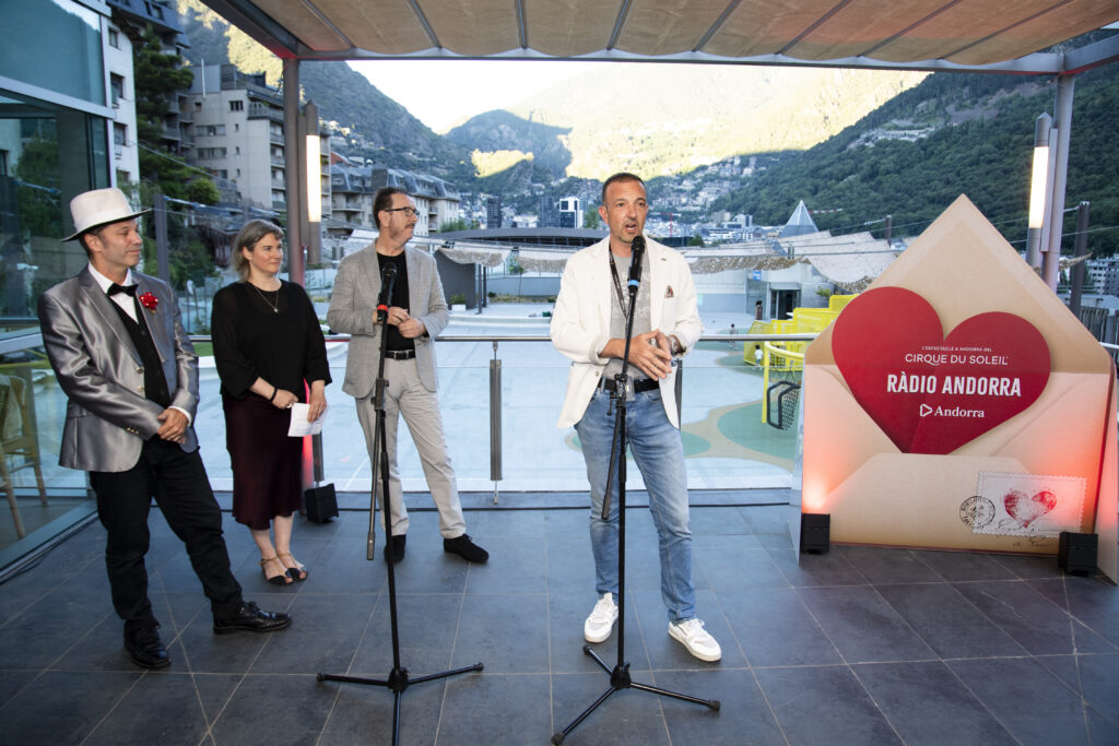 Presentación del espectáculo RÀDIO ANDORRA del Cirque du Soleil en Andorra