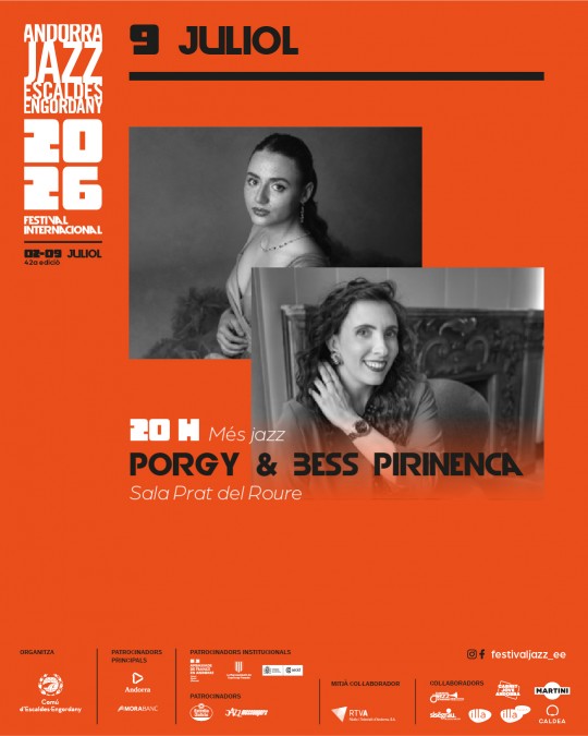 Cartel del concierto de jazz Porgy and Bess en Escaldes-Engordany