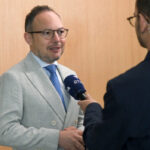 El cap de Govern d'Andorra durant una entrevista sobre l'Acord d'associació amb la UE.