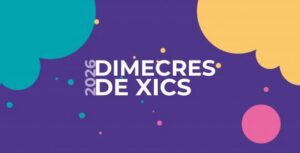 Cartel del evento Dimecres de Xics con colores vibrantes