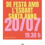 Cartel de la festa de dansa amb l'Esbart Santa Anna a Escaldes-Engordany