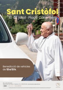 Ceremonia de bendición de vehículos en la Festa de Sant Cristòfol en Canillo