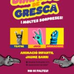 Cartel de actividad familiar en Canillo con animación infantil y juegos