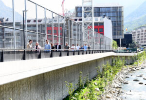 Inauguración del nuevo tramo del paseo del río Valira en Andorra la Vella