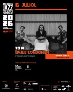 Trio Émile Londonien actuando en el Festival de Jazz de Escaldes-Engordany
