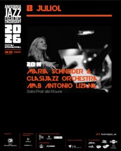 Maria Schneider dirigiendo la Clasijazz Orchestra en el Festival de Jazz de Andorra 2026