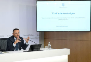 Presentación sobre el reglamento de inmigración temporal en el sector hotelero de Andorra