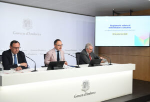 Roda de premsa sobre el reglament del referèndum consultiu a Andorra