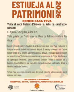 Visita guiada al nucli històric d'Andorra la Vella amb símbols institucionals