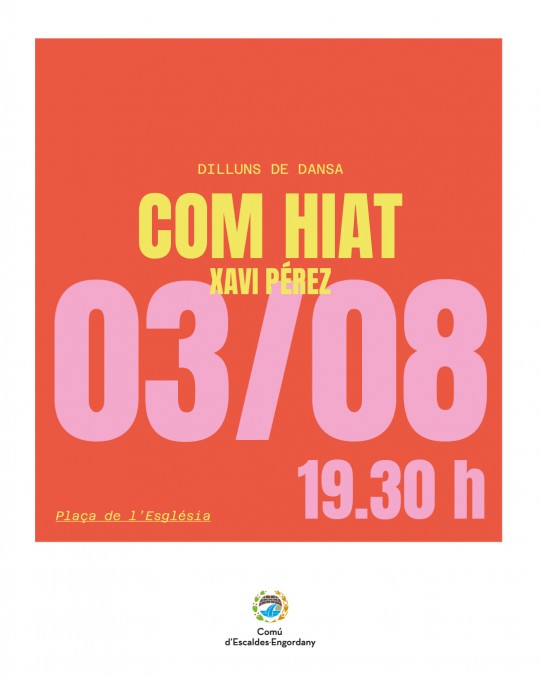 Cartel de actividad de danza gratuita en Escaldes-Engordany