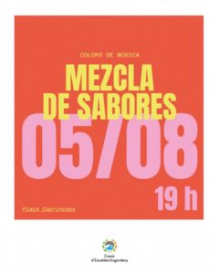 Cartel del evento musical en Escaldes-Engordany con detalles de la actividad