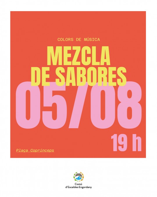 Cartel del evento musical en Escaldes-Engordany con detalles de la actividad