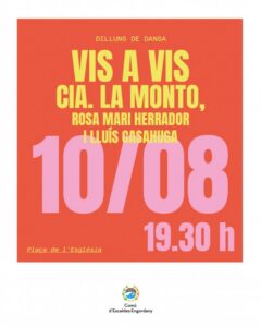 Cartel del evento de danza en la plaza de l'església de Escaldes-Engordany