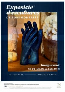 Esculturas de Toni Gonzalez en la exposición de Cal Federico