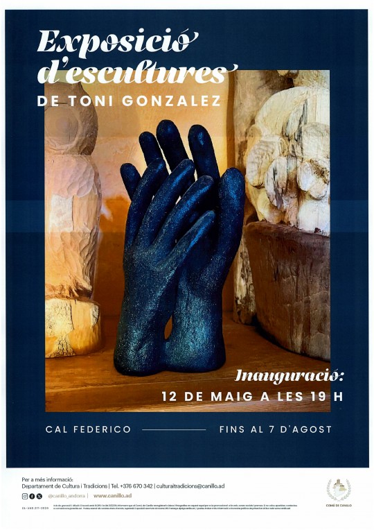 Esculturas de Toni Gonzalez en la exposición de Cal Federico
