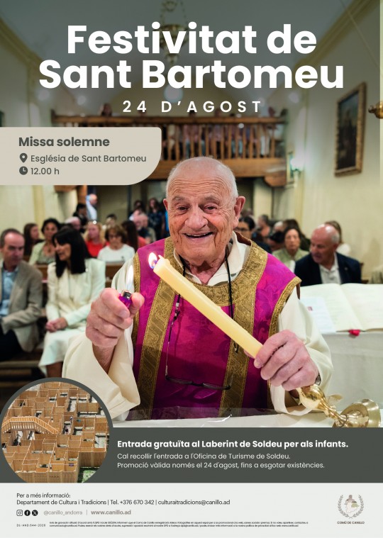 Celebración de la festividad de Sant Bartomeu en Soldeu con actividades familiares
