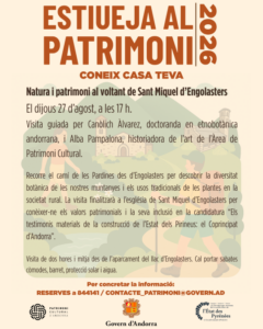 Visita guiada sobre biodiversitat i patrimoni a Engolasters