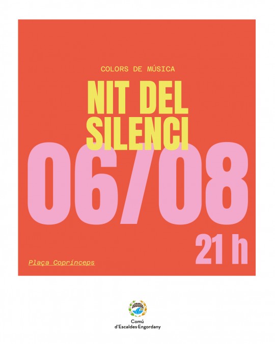 Cartel del evento Nit del Silenci en Escaldes-Engordany