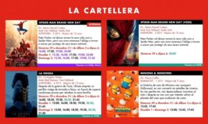 Cartellera del cinema Illa Carlemany amb pel·lícules i horaris