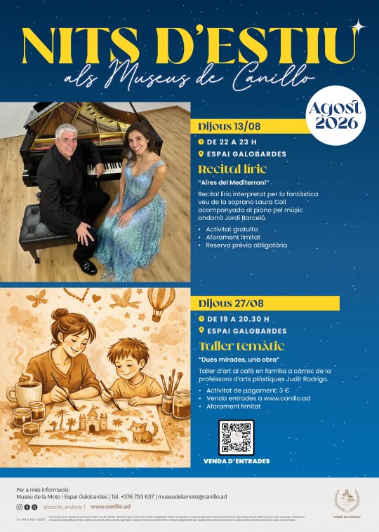 Laura Coll y Jordi Barceló durante un recital lírico en Canillo