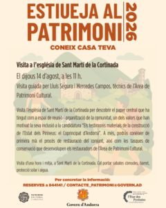 Visita guiada a l'església de Sant Martí de la Cortinada en Andorra