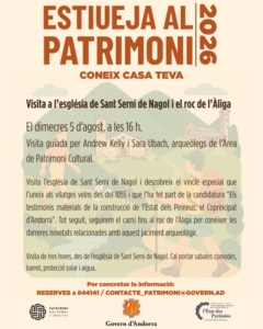 Visita guiada a l'església de Sant Serni de Nagol i el roc de l'Àliga