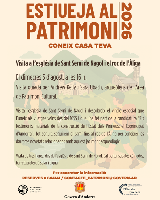 Visita guiada a l'església de Sant Serni de Nagol i el roc de l'Àliga