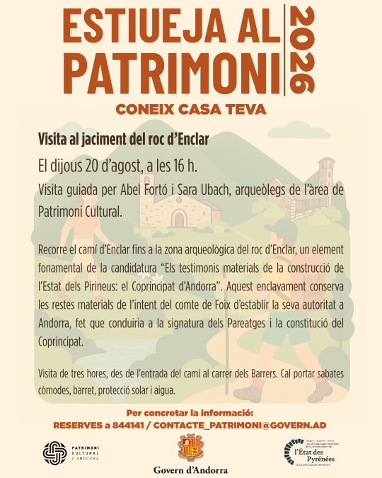 Visita guiada al jaciment del roc d’Enclar en Andorra