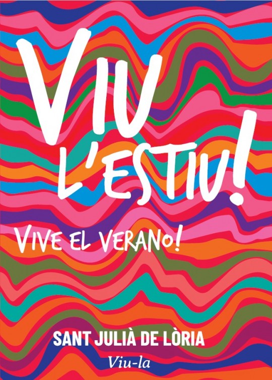 Cartel promocional de actividades de verano en Sant Julià de Lòria