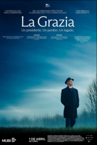 Cartel de la película La Grazia dirigida por Paolo Sorrentino