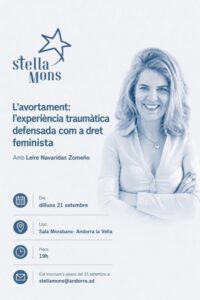 Conferencia sobre el aborto como derecho feminista en Andorra