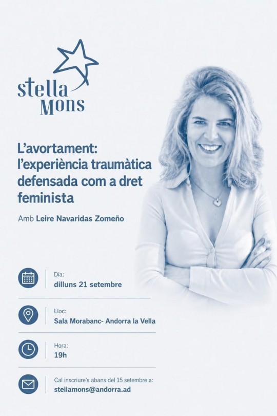 Conferencia sobre el aborto como derecho feminista en Andorra