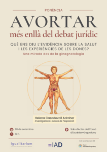 Cartel de la conferencia sobre el aborto en Escaldes-Engordany